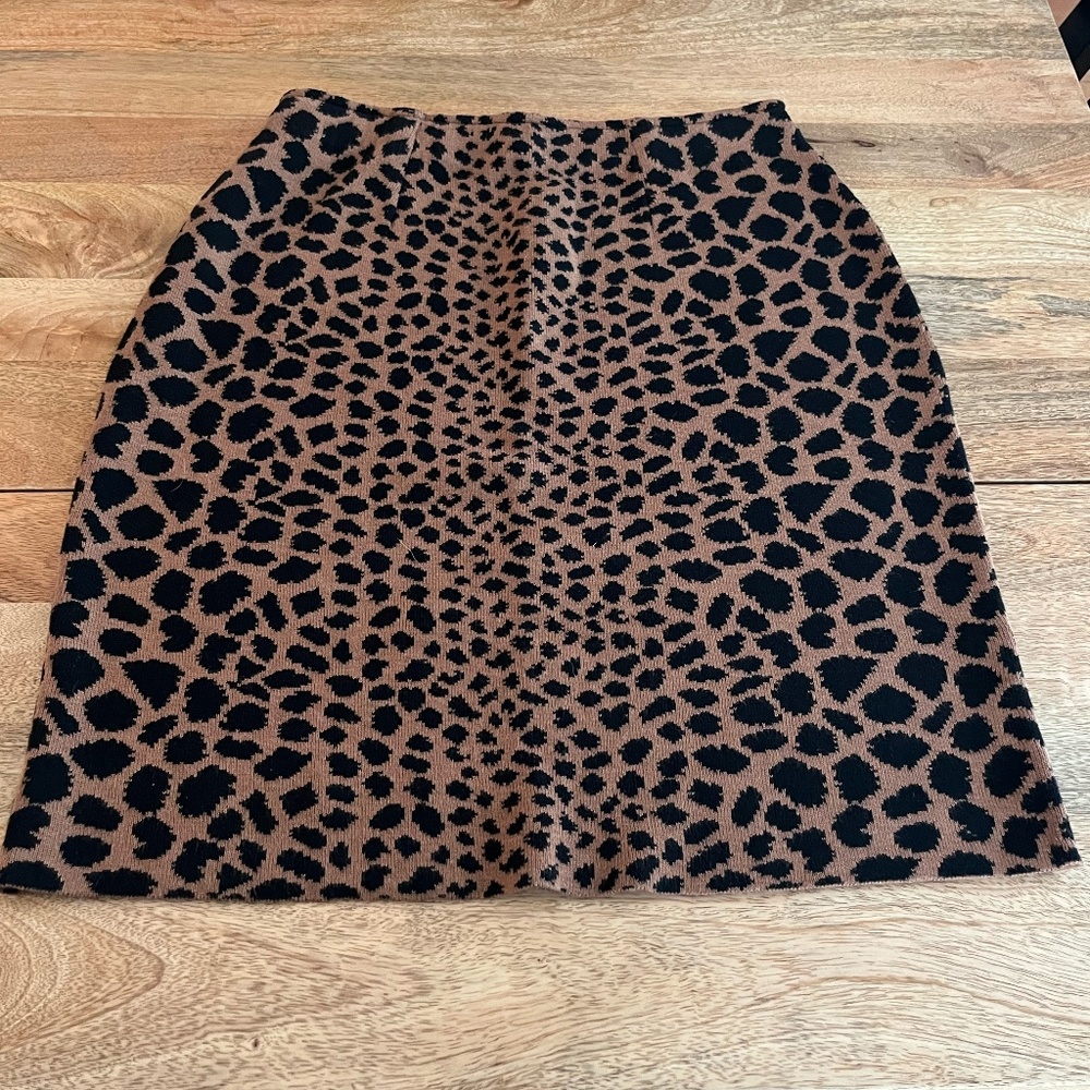 J. McLaughlin Cheetah Print Skirt